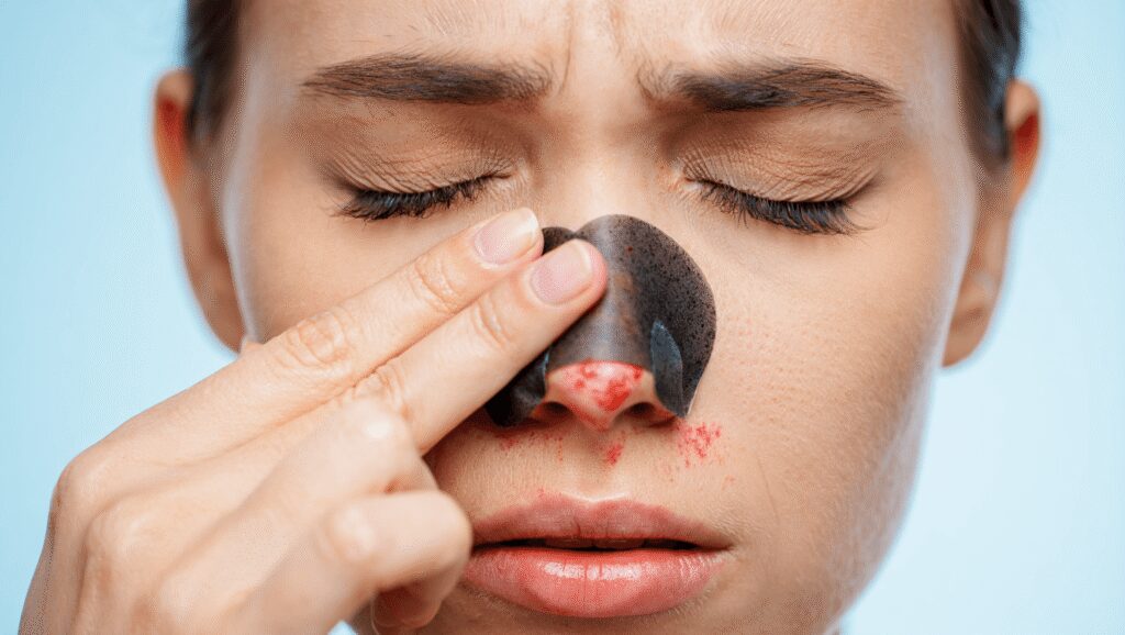 Points noirs sur le nez : ce dermatologue
explique pourquoi les bandes les aggravent