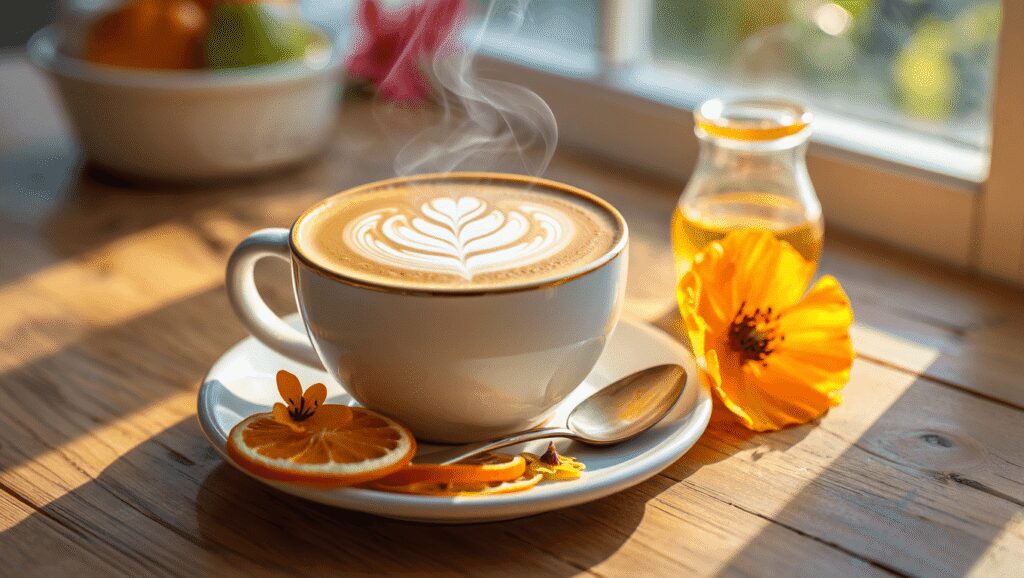 Brighten Your Morning With This Orange Blossom Latte Recipe