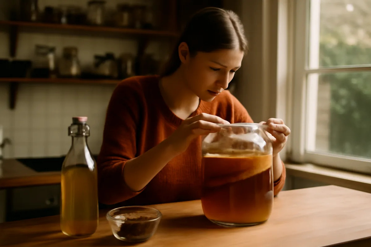 Pourquoi brasser du kombucha chez soi — Au-delà de l’économie, brasser son kombucha permet de contrôler les ingrédients et de personnaliser l’arôme. En pratiquant, vous développez une sensibilité aux signes visuels et olfactifs qui indiquent une fermentation réussie ou problématique. Attention