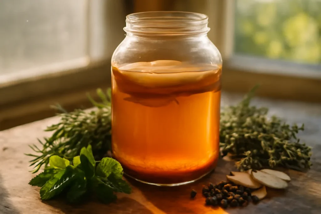 Le kombucha expliqué par un herboriste : plantes, préparation et bienfaits