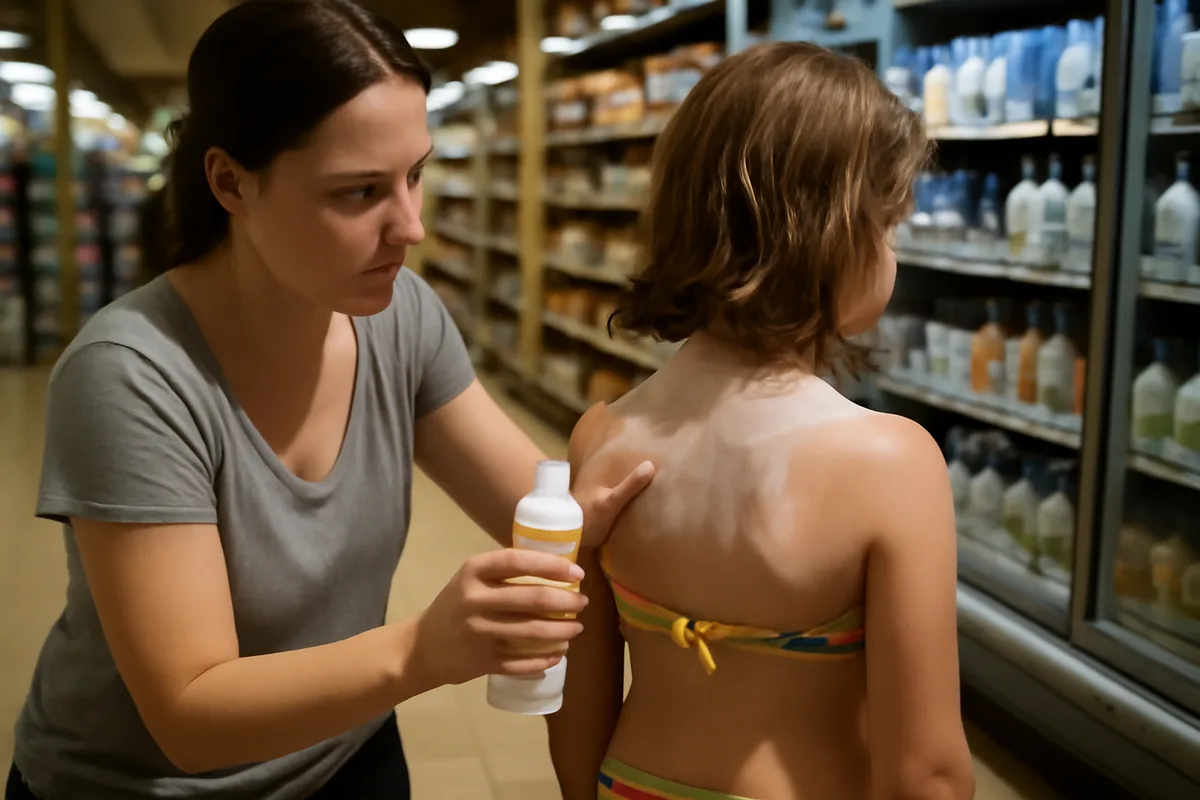 Pourquoi ce lait SPF50+ fait-il parler de lui ? — Plusieurs éléments rendent ce lait protecteur intéressant pour les parents. Il est commercialisé en grande surface, présenté comme résistant à l’eau et formulé pour peaux sensibles, avec des ingrédients annoncés comme