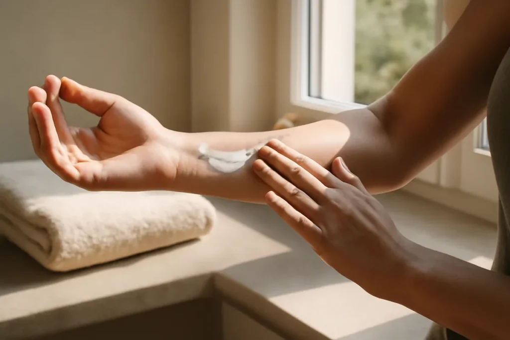 Quelle routine recommande le dermatologue pour le relâchement cutané après une perte de poids ?